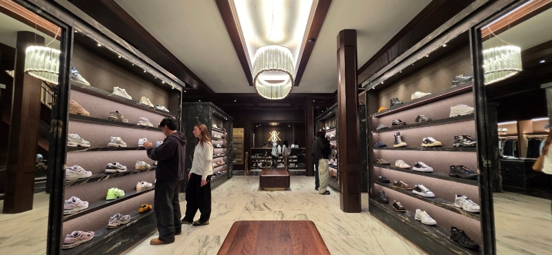 shoe selection at Kith