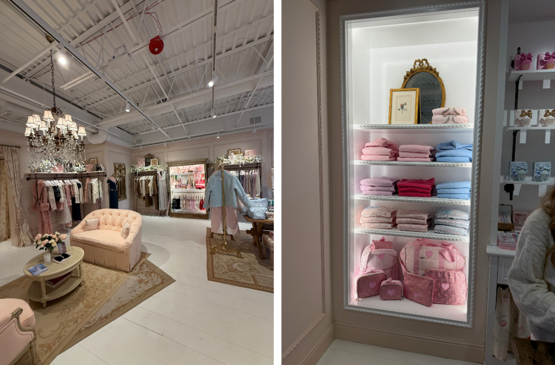 a store's interior and displays