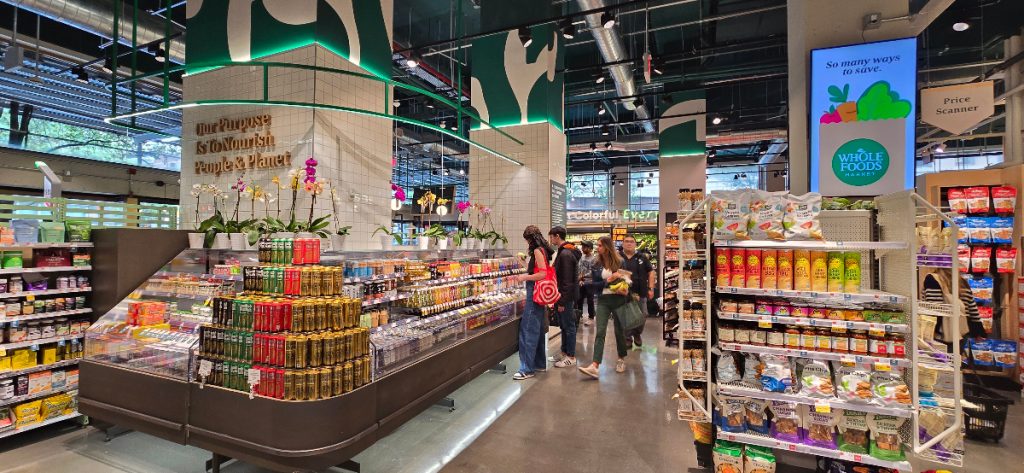 the inside of a grocery store