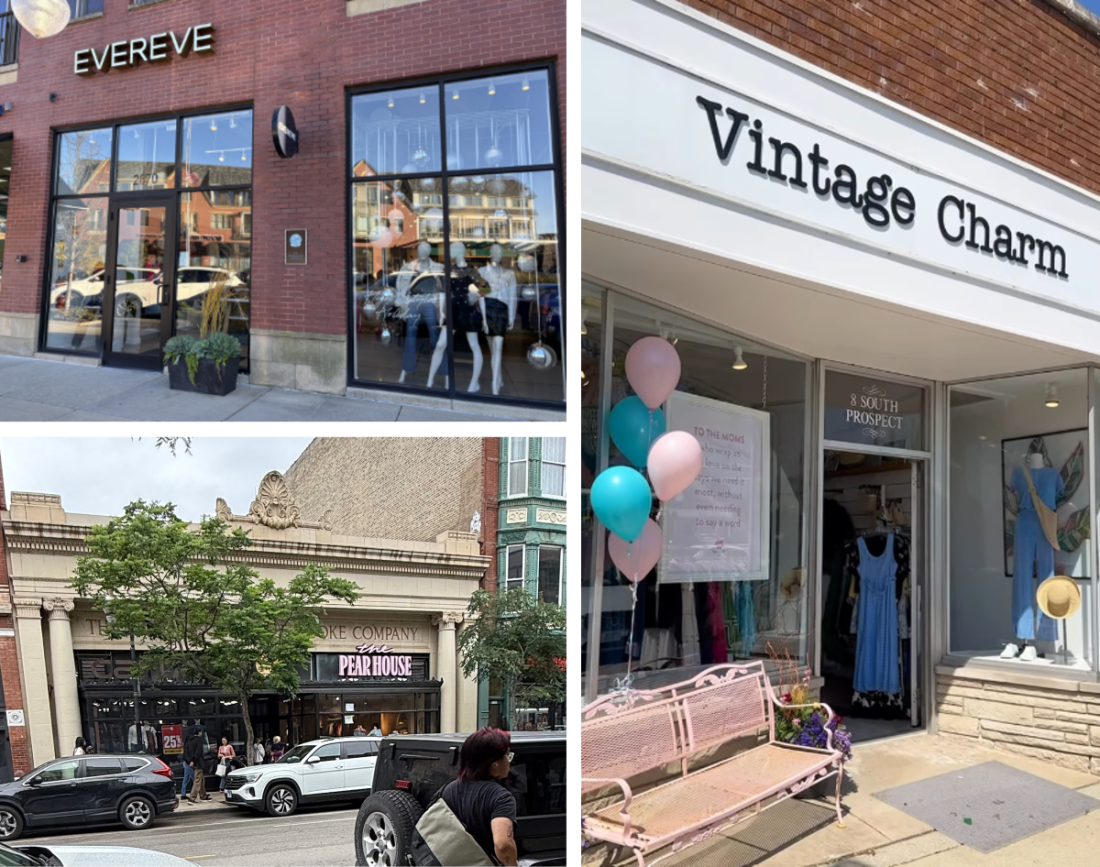 three store fronts